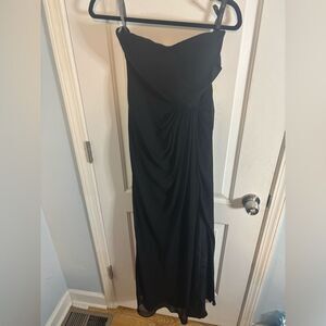 Bill Levkoff vintage Strapless Black Gown size 2 EUC
